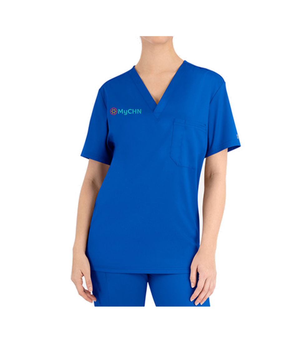 Unisex Matrix Tuckable V-neck Top