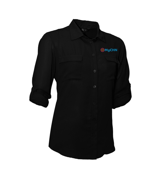 Women Tap Sleeve Blouse