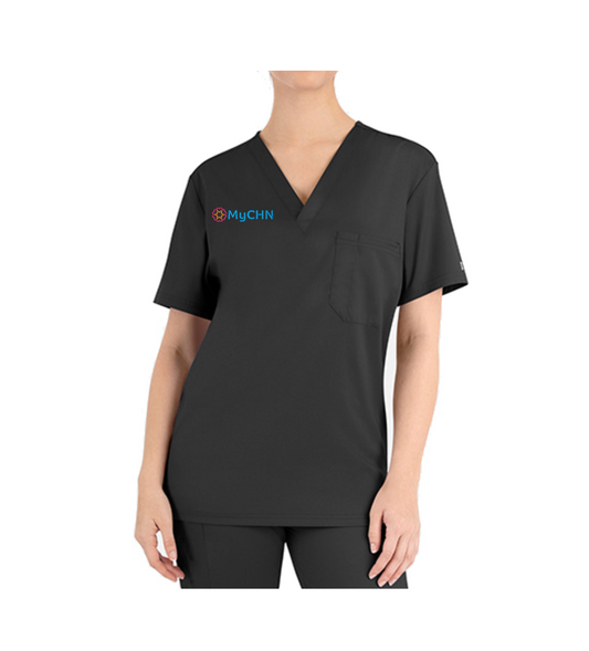 Unisex Matrix Tuckable V-neck Top