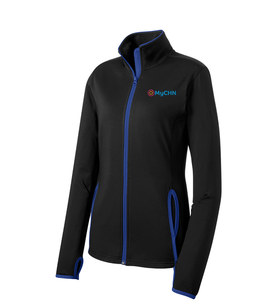 Women's Stretch Contrast Full-Zip Jacket