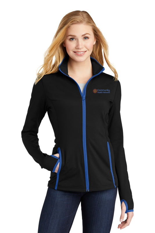 Women's Stretch Contrast Full-Zip Jacket